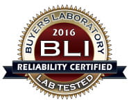 Buyers Laboratory 2016 BLI Reliability Certified Lab Tested