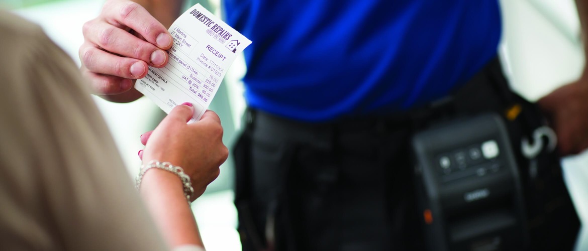 Impresión portátil de ticket