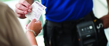 Impresión portátil de ticket
