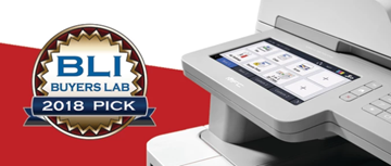 MFC-L9570CDW con logo de los Premios BLI
